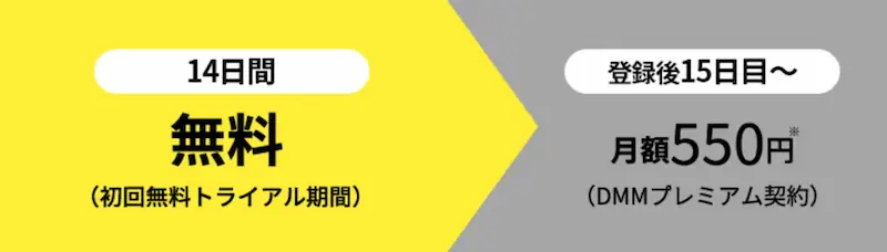 DMMプレミアム無料トライアル期間から契約への切り替え